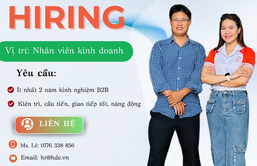 HDE TUYỂN DỤNG NHÂN SỰ THÁNG 12/2024